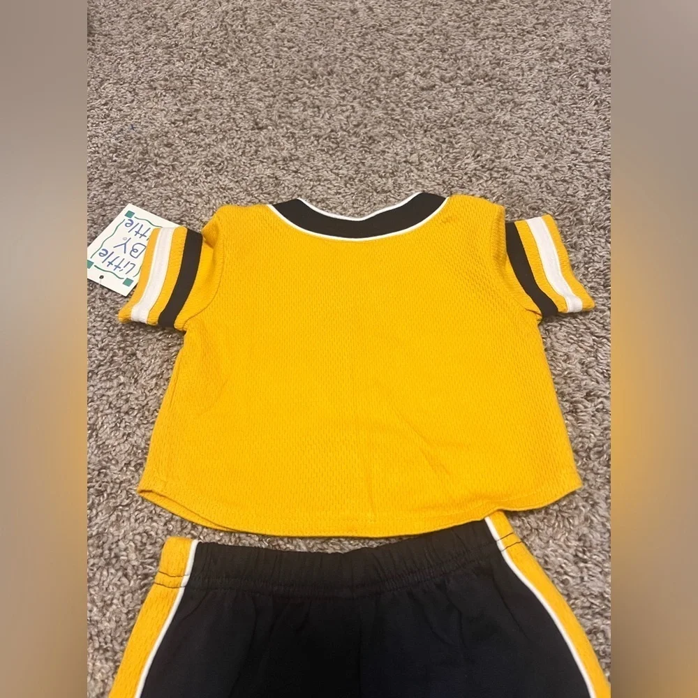 NWT: Vintage Little by Little Two Piece Baseball Set size 3/6 months